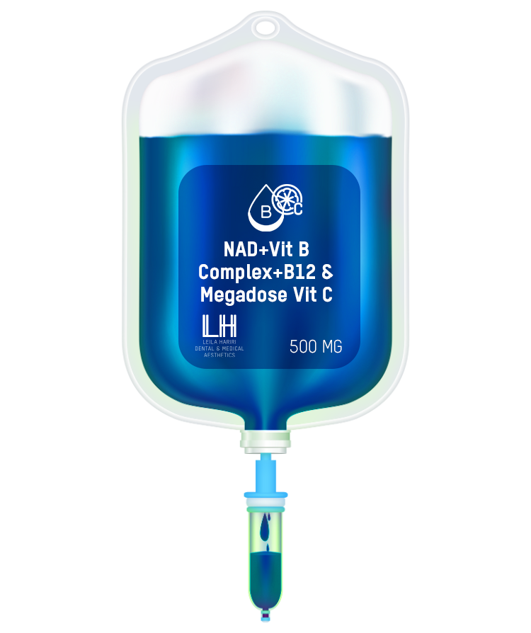 NAD With 500 mg + High quality Vitamin B Complex + B12 & Megadose Vitamin C