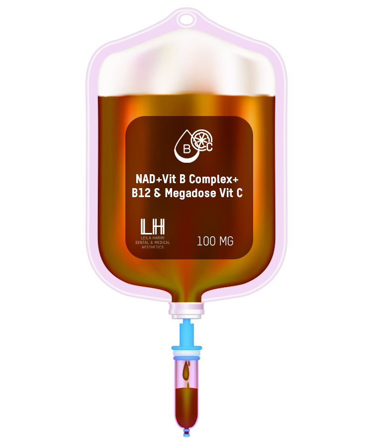 NAD With 100 mg + High quality Vitamin B Complex + B12 & Megadose Vitamin C