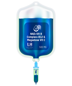NAD With 500 mg + High quality Vitamin B Complex + B12 & Megadose Vitamin C